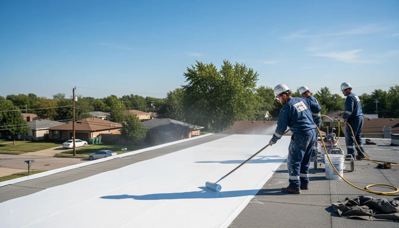 Commercial roof coating in Watson, IL near me